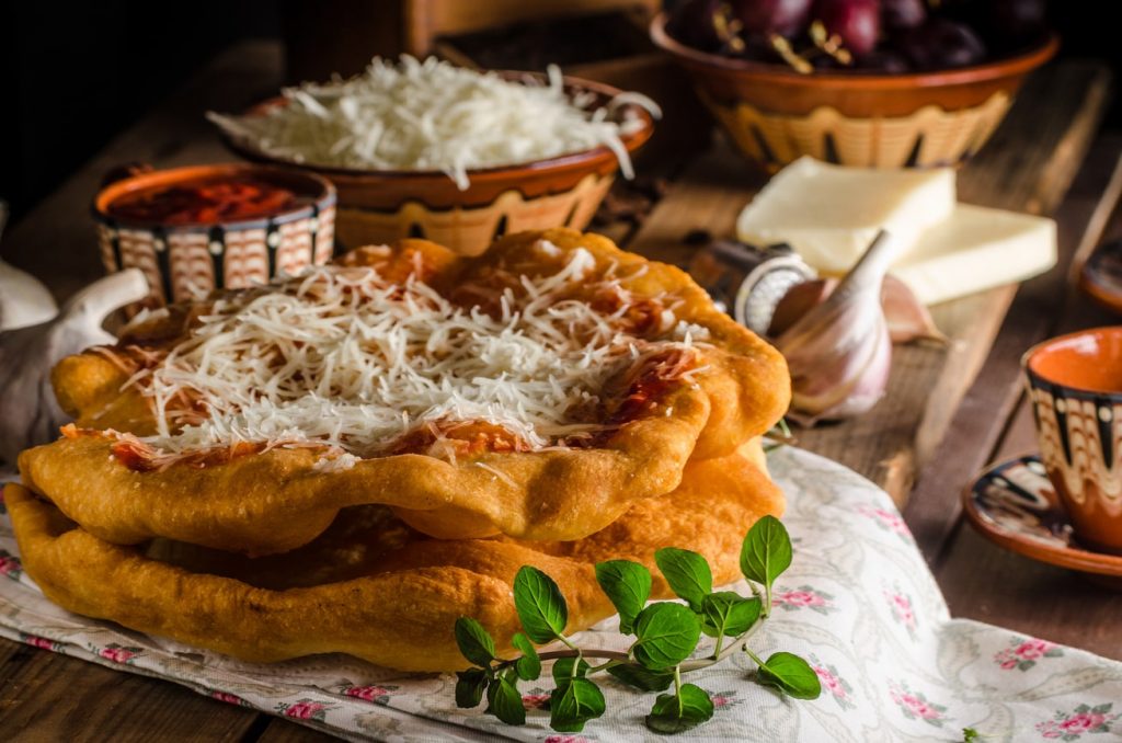 Hungarian lángos Budapest