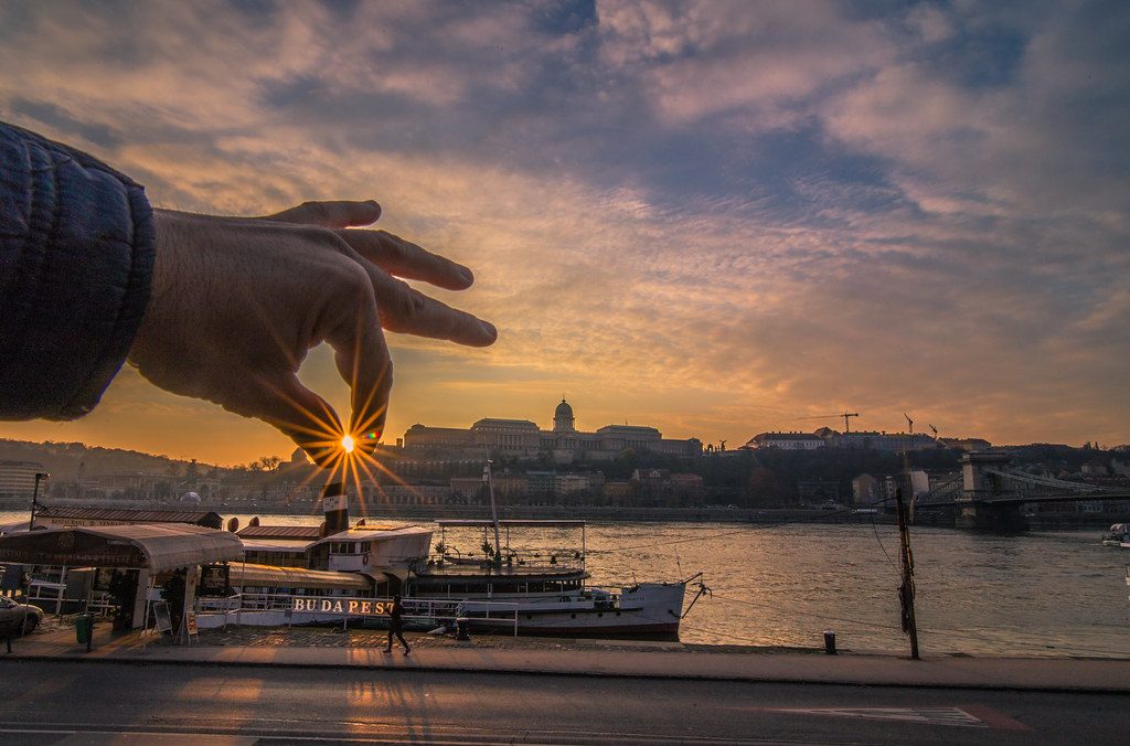 Sunset in Budapest November