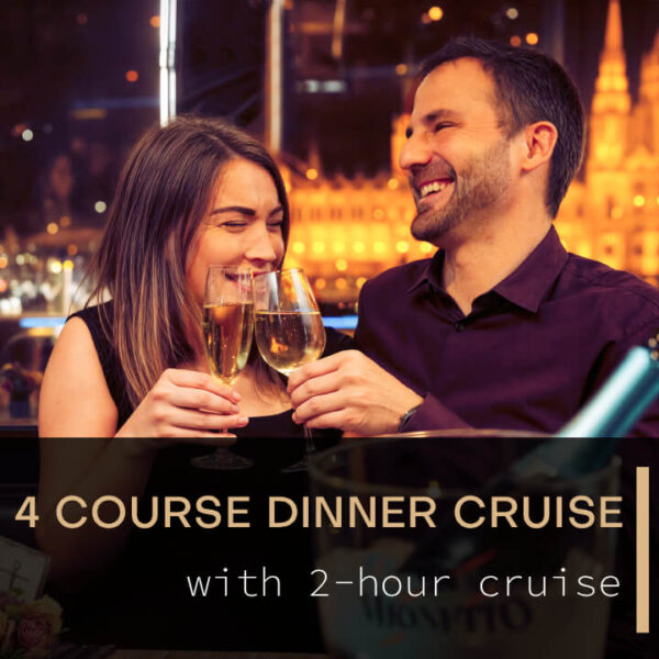 Dîner-croisière de 4 plats sur le Danube